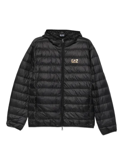 Ea7 Emporio Armani hooded quilted jacket Black 8NPB24PNGPZ0208