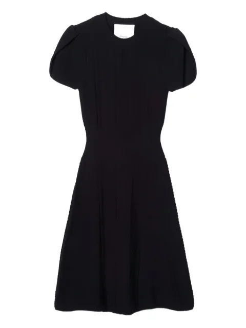 3.1 Phillip Lim cable-knit short-sleeve mini dress Black F25170500KCM