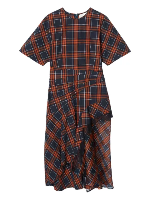 3.1 Phillip Lim plaid-pattern asymmetrical dress Red F25190990CNP
