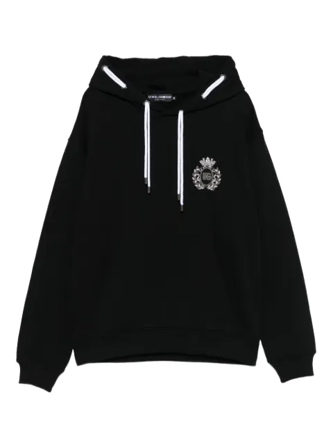Dolce & Gabbana embroidered hoodie Black G9BSGZG7PFU
