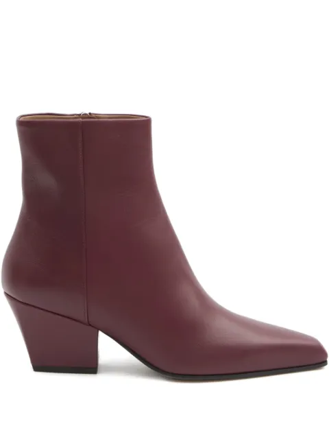 Paris Texas 60mm Jane square-toe Texan-heel boots Red PX1194XVT01