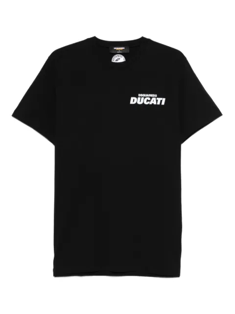 DSQUARED2 x Ducati logo-print T-shirt Black S71GD1604D20020