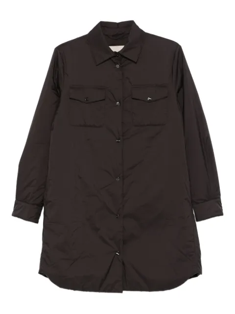 Herno button-down flap-pocket shirt coat Brown GC000534D