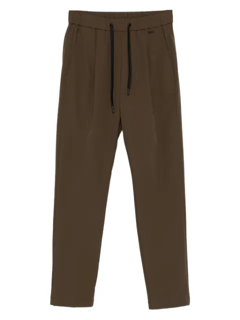 Herno pleated drawstring trousers Brown PT000150D