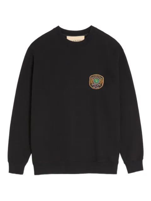 Valentino Garavani embroidered crew-neck sweatshirt Black VMF29NBAY