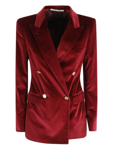 Tagliatore velvet double-breasted jacket Red JROS1DB800020097