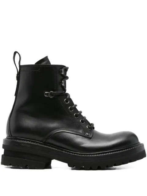Premiata lace-up lug-sole boots Black 32337