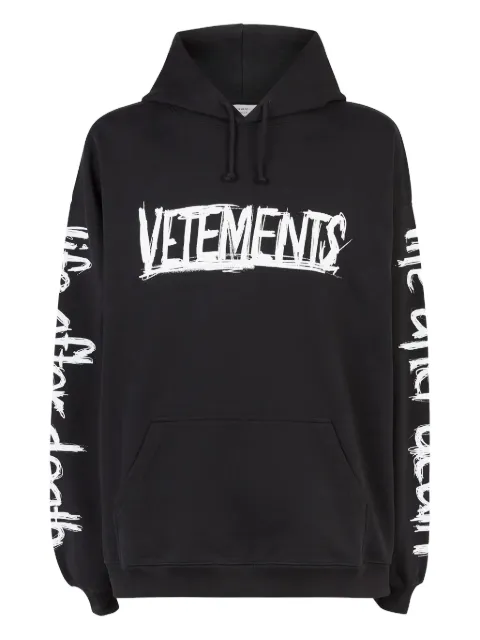 VETEMENTS World Tour hoodie Black VICUC6TR322X