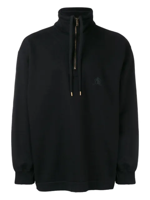 VETEMENTS high-neck half-zip sweatshirt Black VICMAJ32TR491