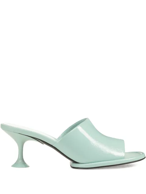 Sergio Rossi 60mm Orb leather mules Blue B13591MMVV37120