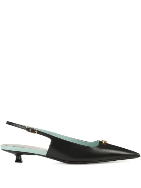 Sergio Rossi 25mm Surge slingback sandals Black B11560MCPT04110