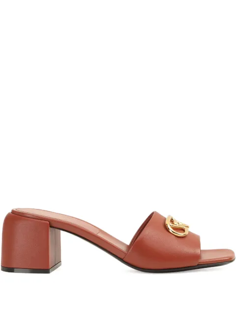 Sergio Rossi 55mm Surge leather mules Brown B11370MMVN13110