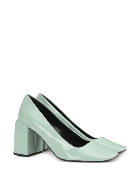 Sergio Rossi 80mm block heel pumps Green B11950MMVV36110