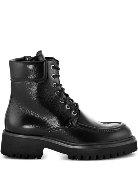 GUGLIELMO ROTTA lace-up zip-up boots Black 68500138BLACK