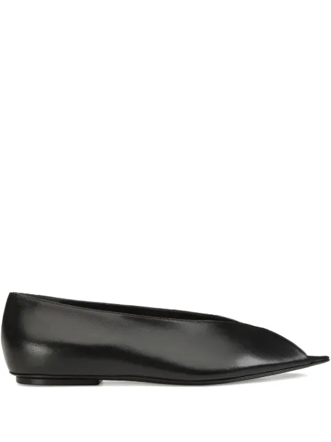 Sergio Rossi open-toe ballet flats Black B13180MMVN13170