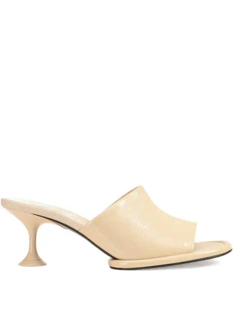 Sergio Rossi 60mm Orb leather mules Neutrals B13591MMVV37120