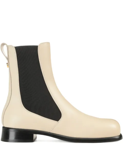 Sergio Rossi 25mm Avenue Chelsea leather boots Neutrals B10100MFL352370