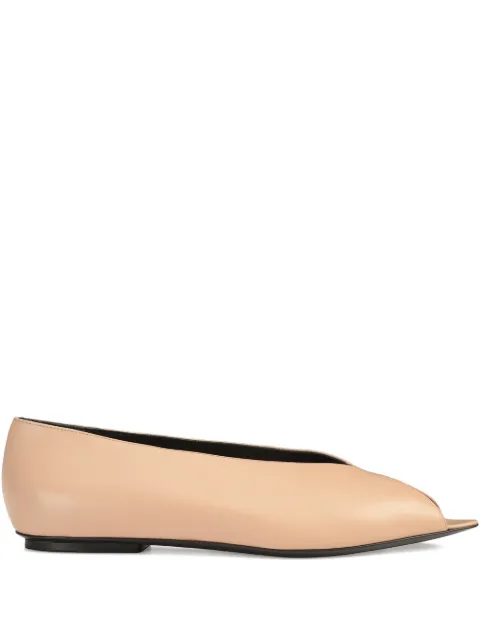Sergio Rossi Beak open-toe pumps Neutrals B13180MMVN14170