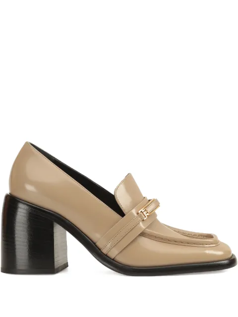 Sergio Rossi Bitt leather loafers Neutrals B11770MMVA14370