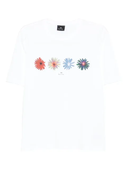 PS Paul Smith floral-print cotton T-shirt White M2R220XTP5395