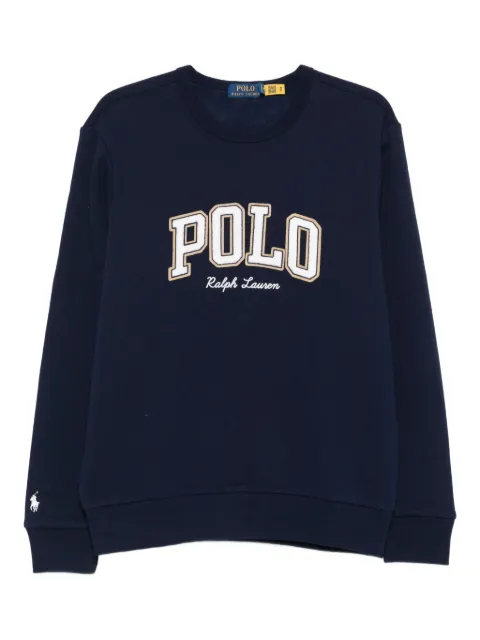Polo Ralph Lauren logo-embroidered crew-neck sweatshirt Blue 710981153003