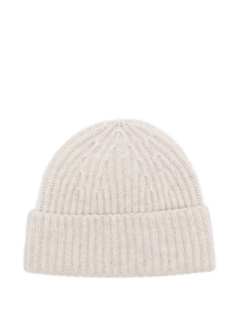 Lisa Yang ribbed cashmere beanie Neutrals 4022100