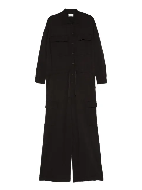 P.A.R.O.S.H. wool-cashmere blend jumpsuit Brown D590523