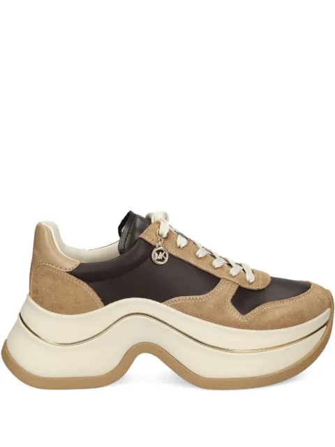 Michael Michael Kors leather suede platform sneakers 43F5ARFS2S