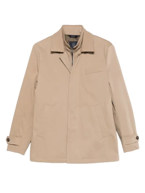 Fay double-layer welt-pocket jacket Neutrals NAM13510010XLB