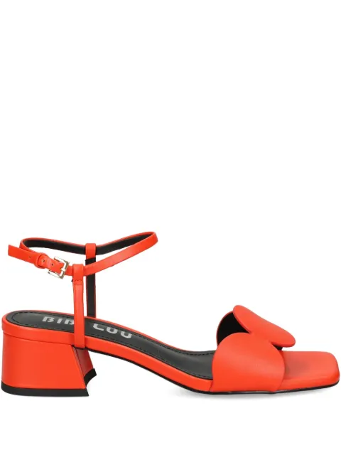 Bibi Lou block-heel round-embellishments heeled sandals Red 623Z10VK