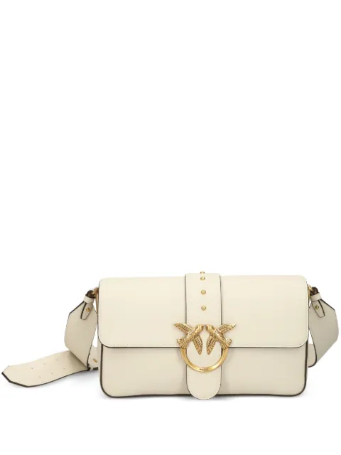 PINKO Love studded leather shoulder bag Neutrals 104524A2OX