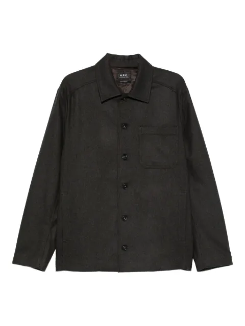 A.P.C. long sleeve shirt Brown WOAPNH02962