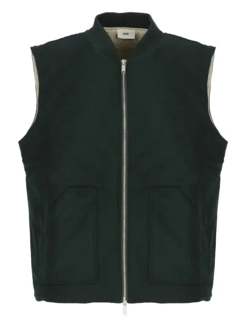 Autry zip-up gilet Black VEPXO6LGCONIFER