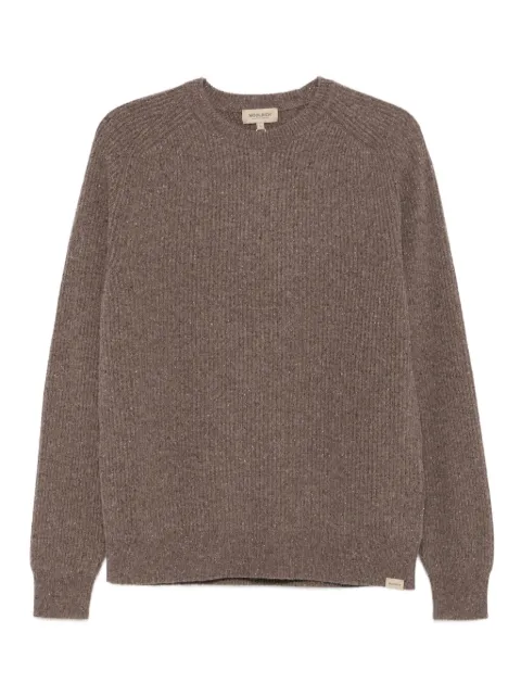 Woolrich ribbed crew-neck sweater Brown CFWOKN2010MRUF5013