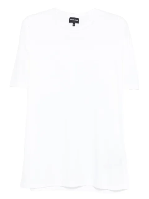 Giorgio Armani crew-neck cotton T-shirt White 3HSM72SJTKZU0002