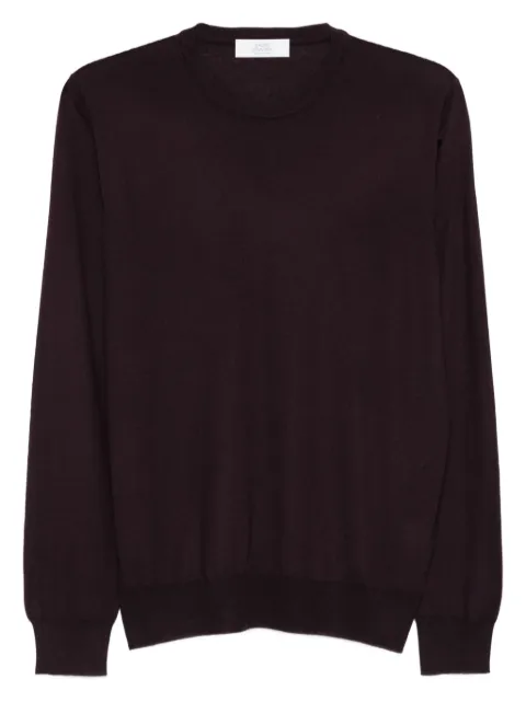 Mauro Ottaviani crew-neck wool sweater Brown WH011001