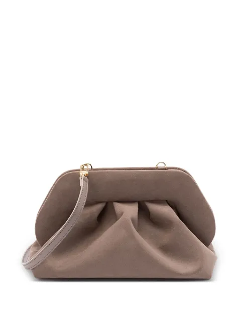 Themoirè pleated clutch bag Brown TMFW25TSUE58