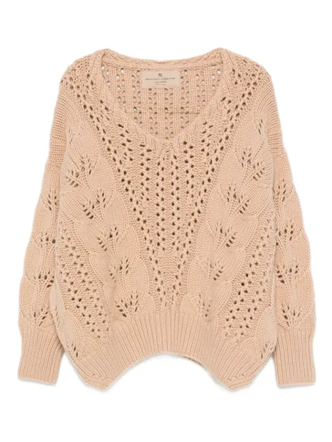 Ermanno Scervino open-knit jumper Neutrals D475M718BHP