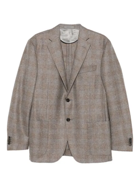 Corneliani checked two-button jacket Grey 26X2402616212
