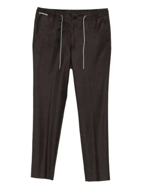 Corneliani drawstring-waistband trousers Brown 264L252618581