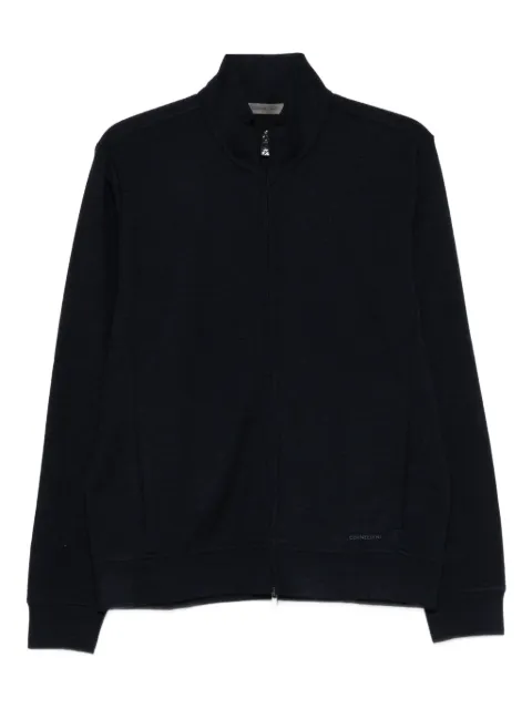 Corneliani zip-front knitted cardigan Blue 26G5662625016