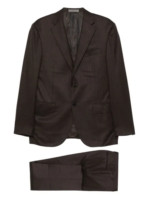 Corneliani two-button wool suit Brown 2672682618111