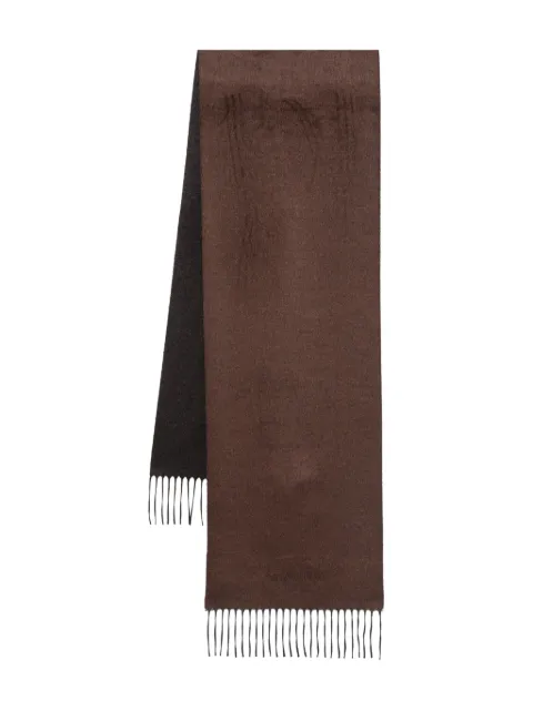 Corneliani fringed scarf Brown 26B3622629020