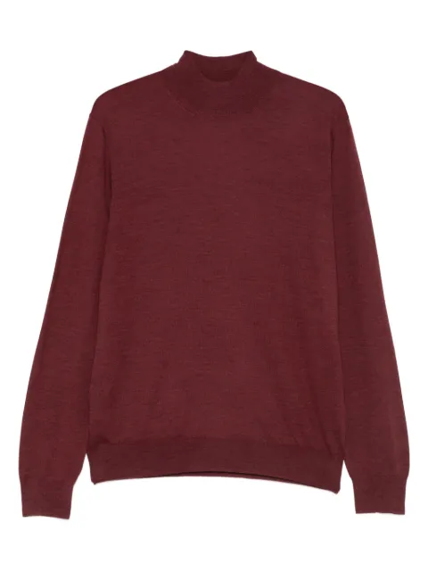 Corneliani long-sleeve wool sweater Red 26M5222625126