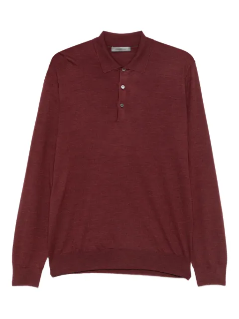 Corneliani long-sleeve polo shirt Red 26M5292625126