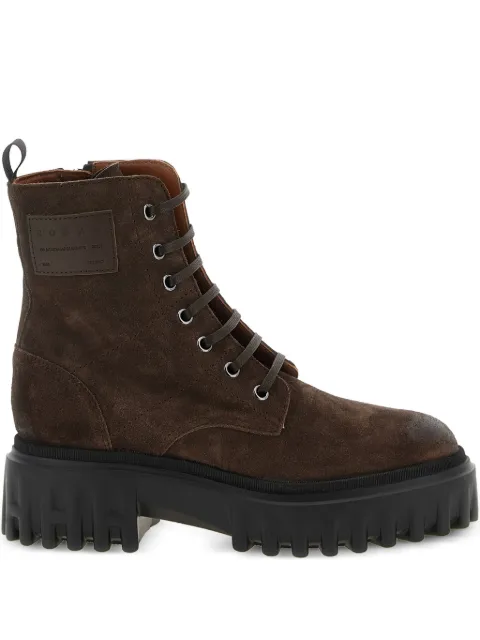 Hogan H700 lace-up chunky-sole boots Brown HXW7000FW70ULW