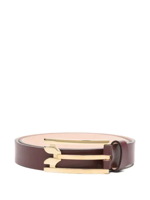 Victoria Beckham leather buckle belt Red B425AAC007031A