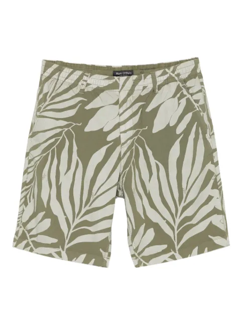 Marc O'Polo leaf-print shorts Green 223003115038