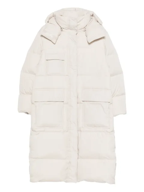 Marc O'Polo flap-pocket zip-up oversized coat Neutrals 209092271015