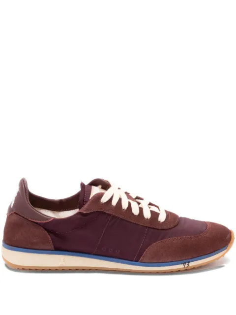 Patrizia Pepe suede-panels low-top sneakers Brown 2Z0054V040